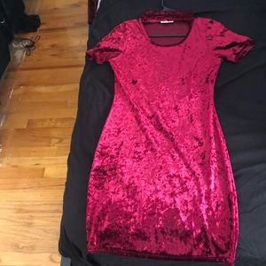 Maroon Velvet dress